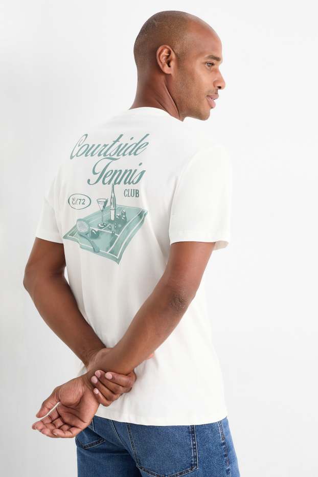 Hommes - T-shirt - regular fit - blanc