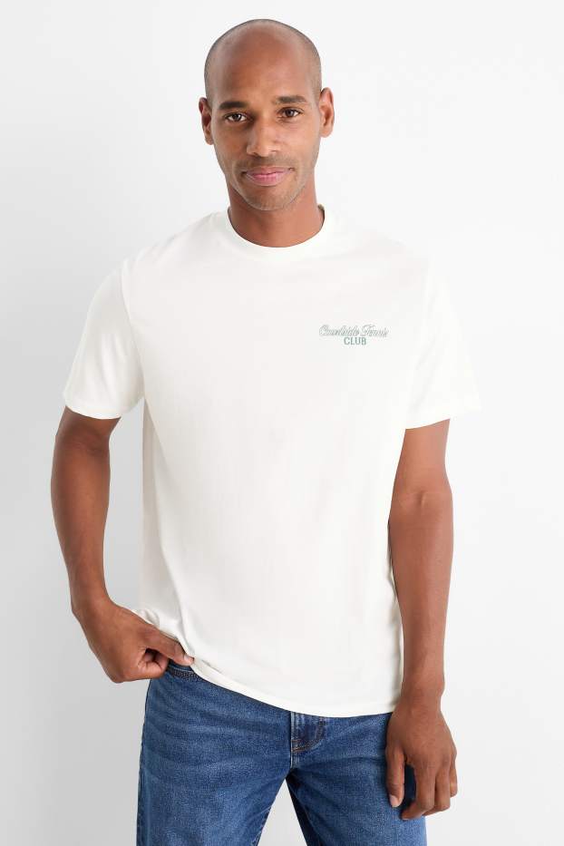 Hommes - T-shirt - regular fit - blanc