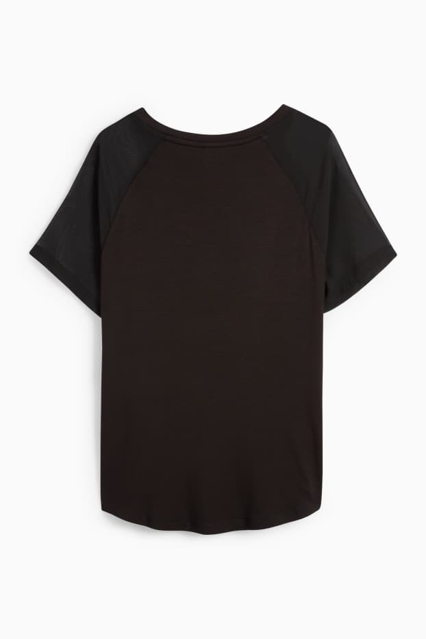 Women - T-shirt - regular fit - black