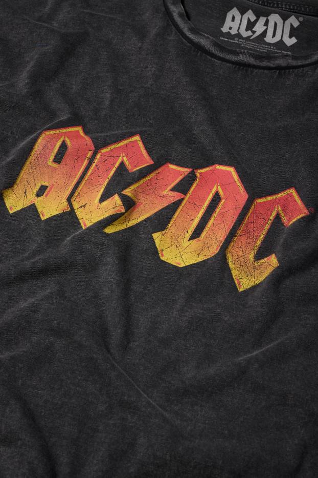 Men - T-shirt - relaxed fit - AC/ DC - dark gray