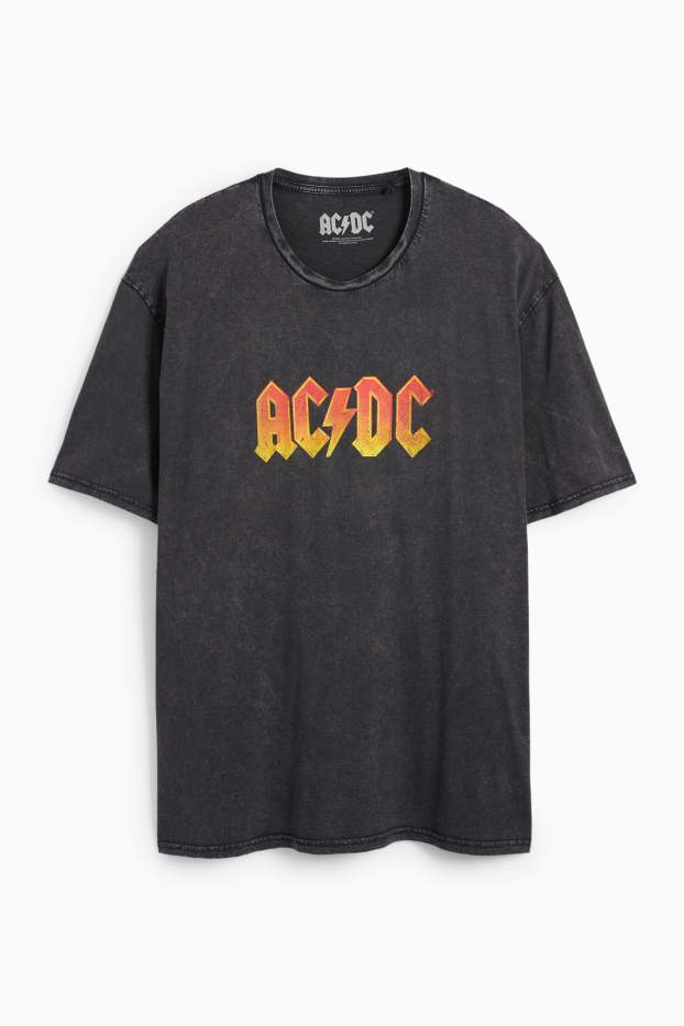Men - T-shirt - relaxed fit - AC/ DC - dark gray