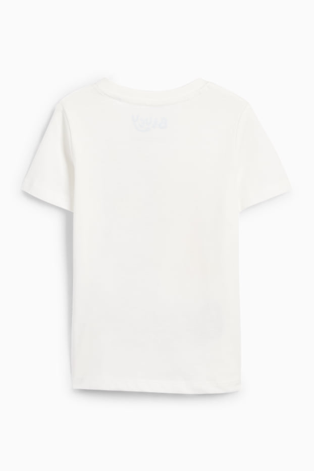 Kinder Jungen - Bluey - Kurzarmshirt - weiss