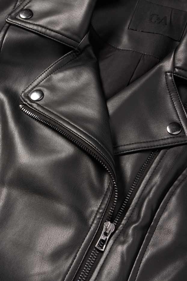 Femmes - Blouson motard - noir