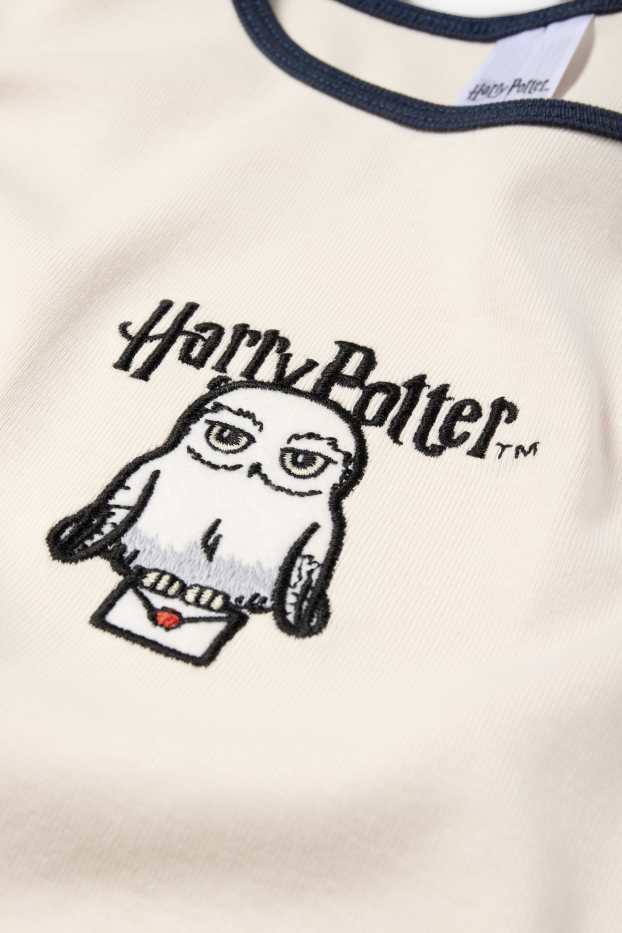 Enfants filles - Harry Potter - T-shirt - finition côtelée - blanc crème