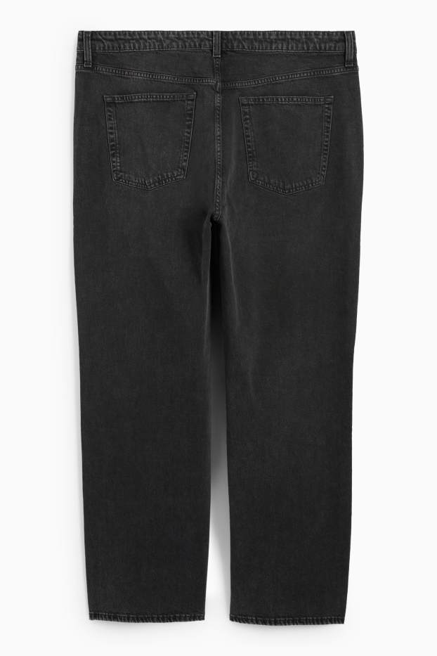 Dona - Wide Leg Jeans - high waist - texà gris fosc