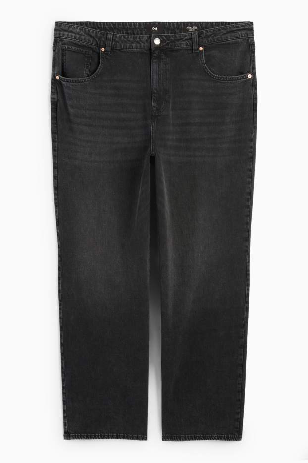 Dona - Wide Leg Jeans - high waist - texà gris fosc