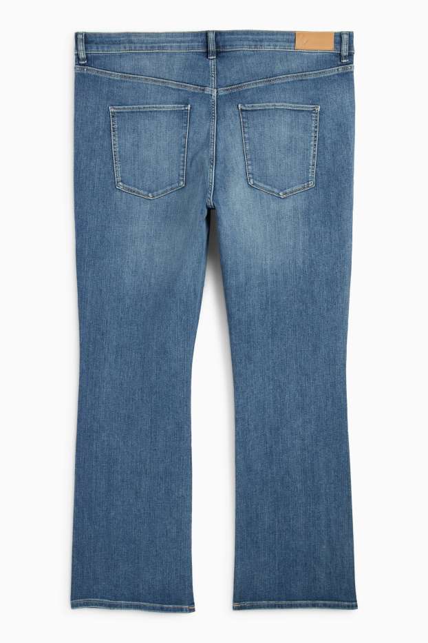 Dames - Bootcut jeans - mid waist - jeansblauw