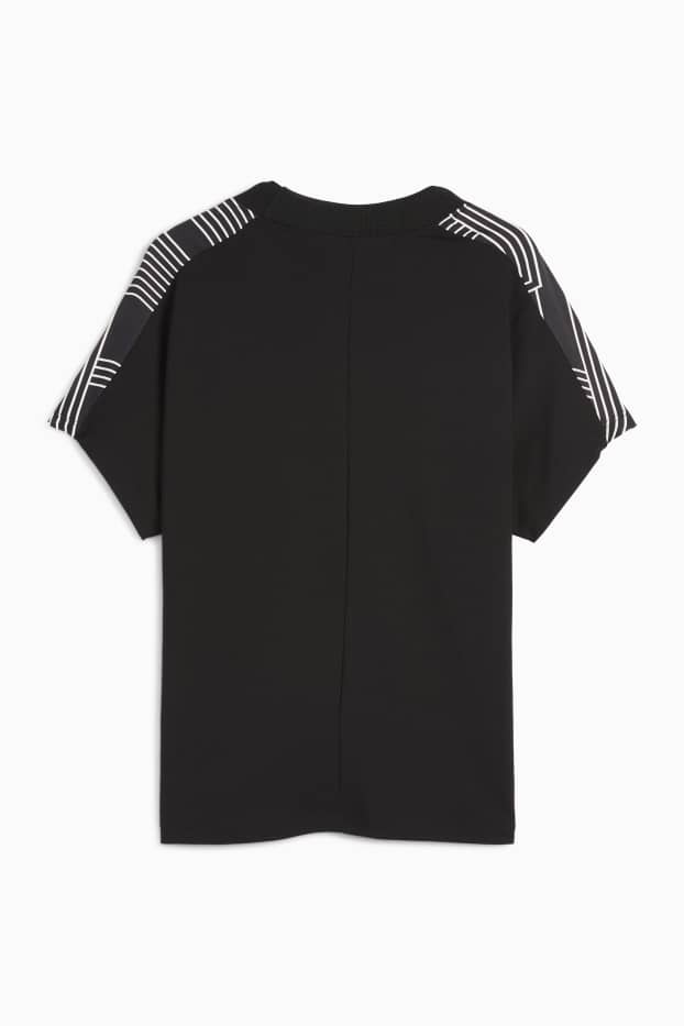 Femmes - T-shirt - relaxed fit - à motif - noir