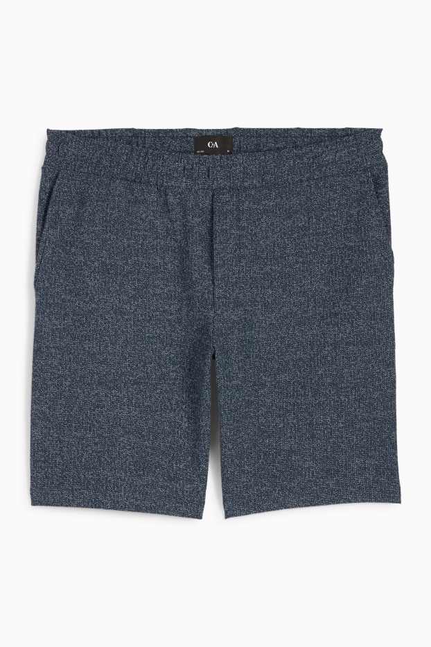 Herren - Shorts - strukturiert - dunkelblau