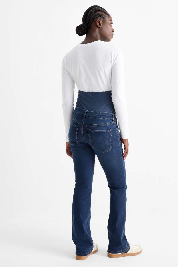 Dames - Zwangerschapsjeans - bootcut jeans - LYCRA® - jeansblauw