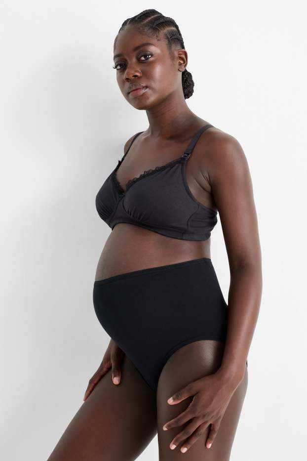 Femmes - Lot de 2 - soutiens-gorge d’allaitement sans armatures - noir