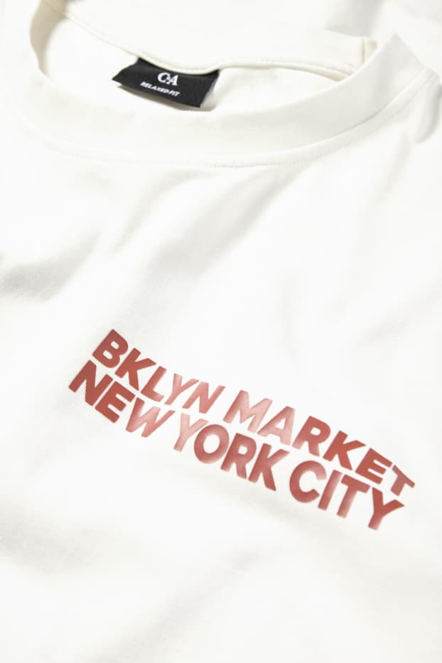 Uomo - T-shirt - relaxed fit - bianco
