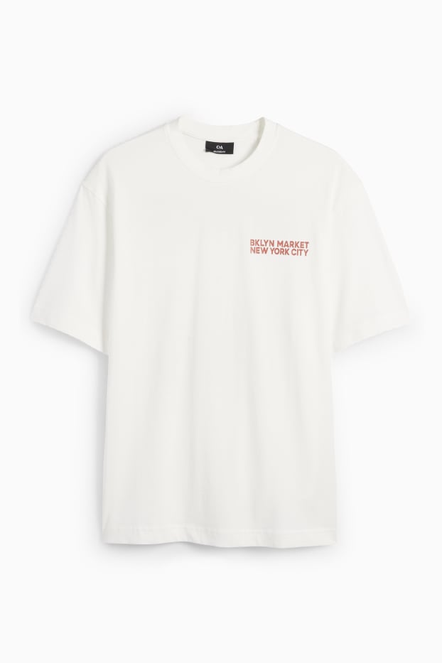 Men - T-shirt - relaxed fit - white