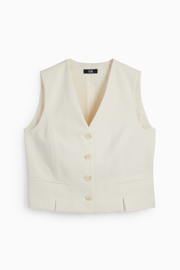 Mujer - Chaleco de oficina - loose fit - blanco roto