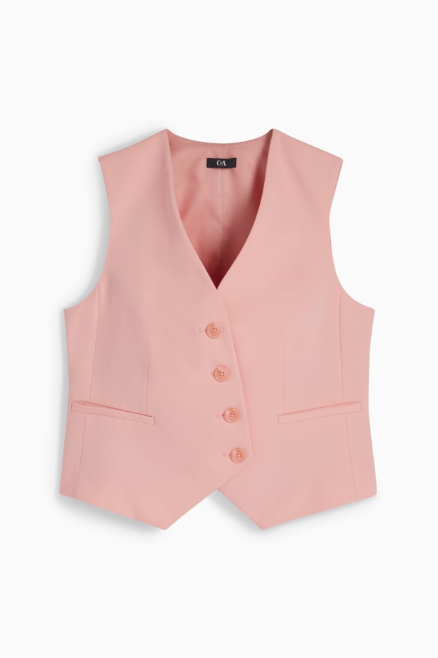 Damen - Business-Weste - Regular Fit - lachsfarben