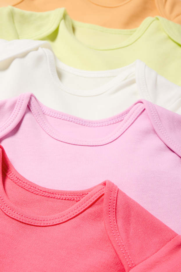 Bébés filles - Lot de 5 - bodys bébé - rose