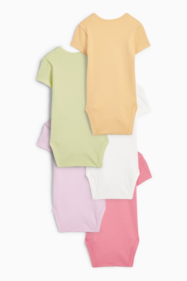 Bébés filles - Lot de 5 - bodys bébé - rose