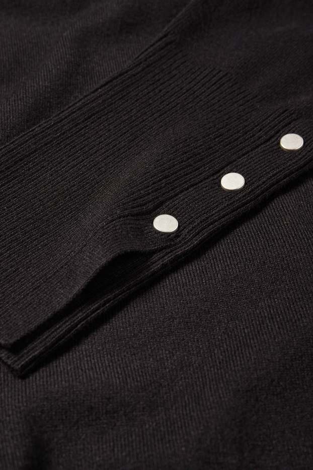 Damen - Feinstrick-Pullover - schwarz