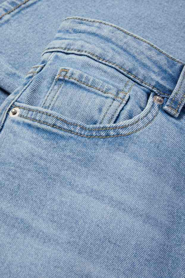 Damen - Bootcut Jeans - High Waist - helljeansblau