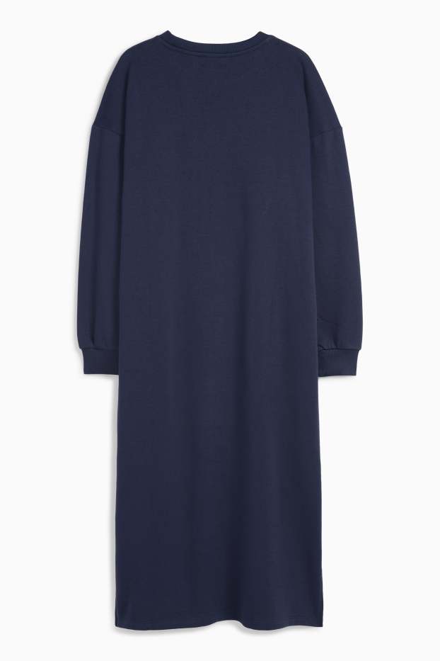 Damen - Sweatkleid - dunkelblau