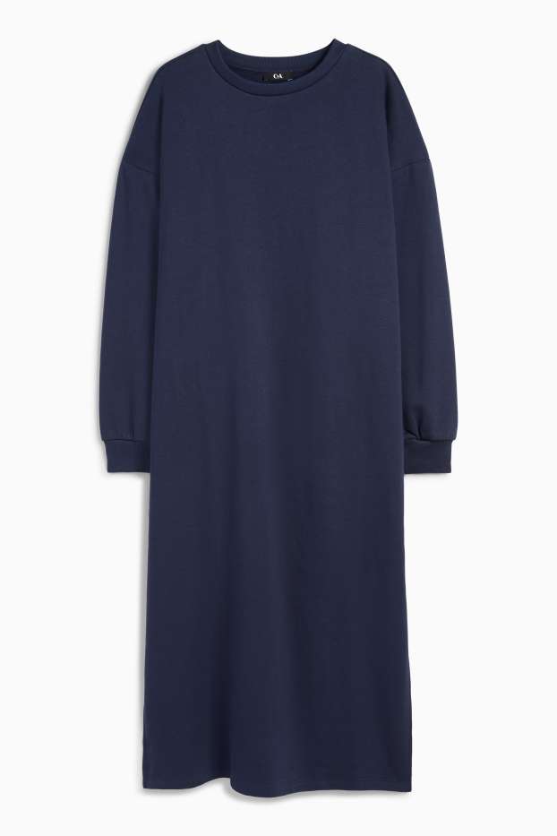 Damen - Sweatkleid - dunkelblau