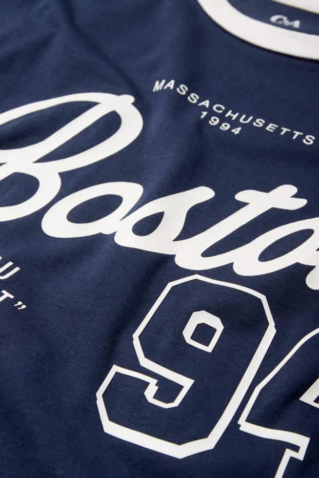 Kinder Mädchen - Boston - Pyjama - 2 teilig - dunkelblau