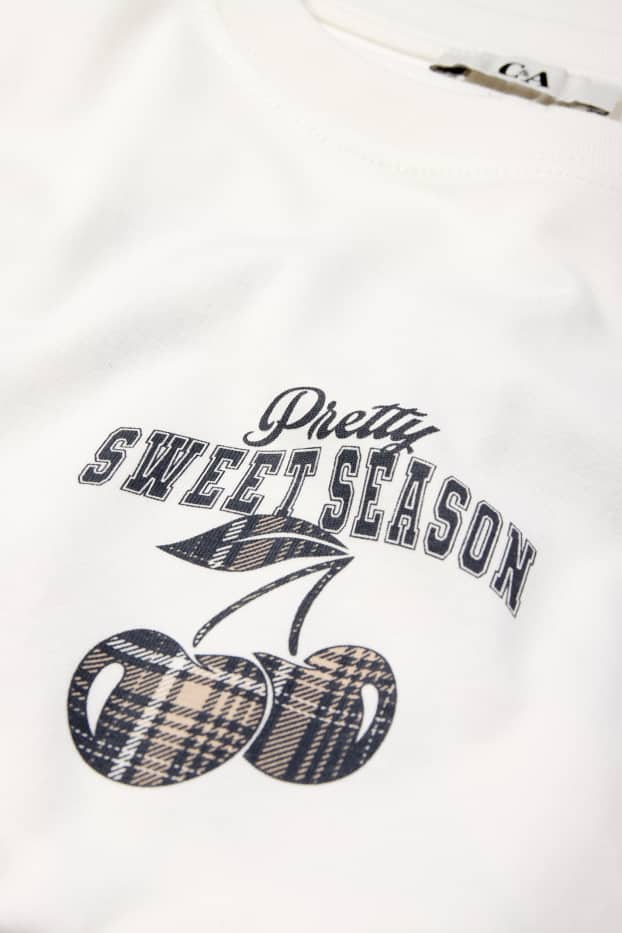 Women - T-shirt - oversized - white
