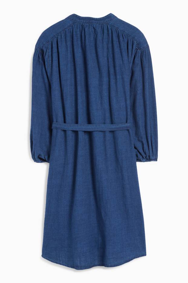 Dona - Vestit camiser texà - texà blau