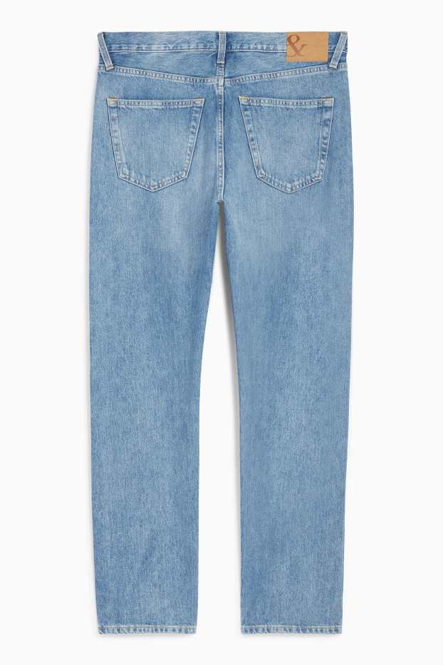 Herren - Regular Jeans mit Knopfleiste - jeansblau