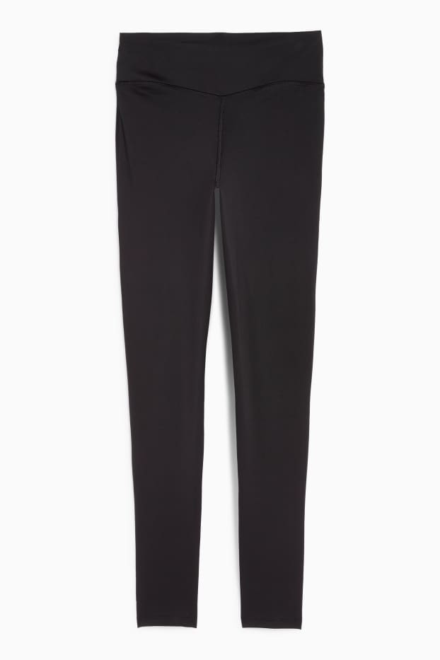 Damen - Sport-Leggings - 4 Way Stretch - schwarz
