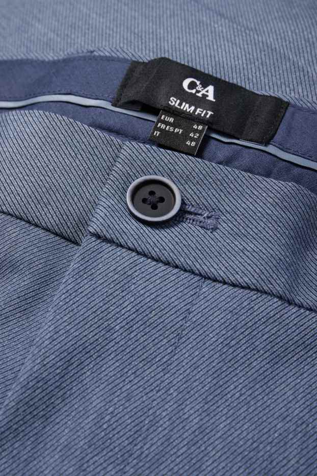 Hombre - Pantalón de vestir - colección modular - slim fit - Flex - azul