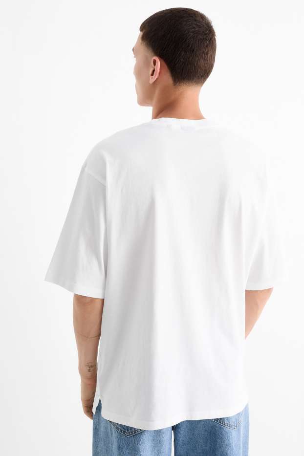 Herren - T-Shirt - Oversized - weiss