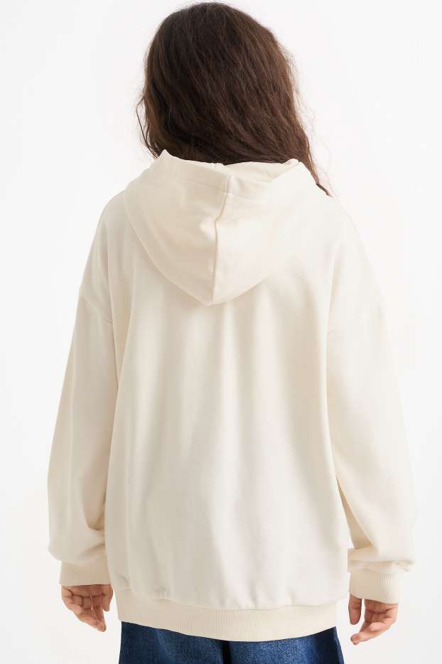Kinderen: meisjes - Peanuts - hoodie - crème wit