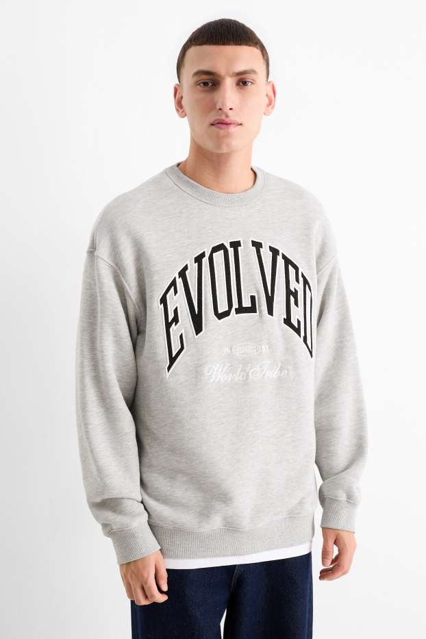 Herren - Sweatshirt - hellgrau-melange