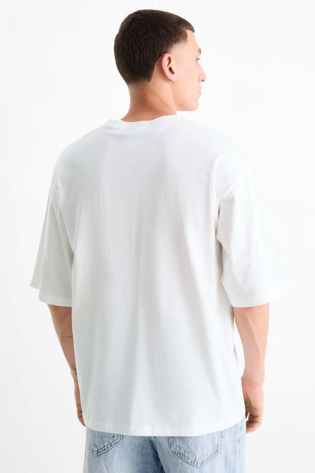 Bărbați - Tricou - supradimensionat - MTV - alb