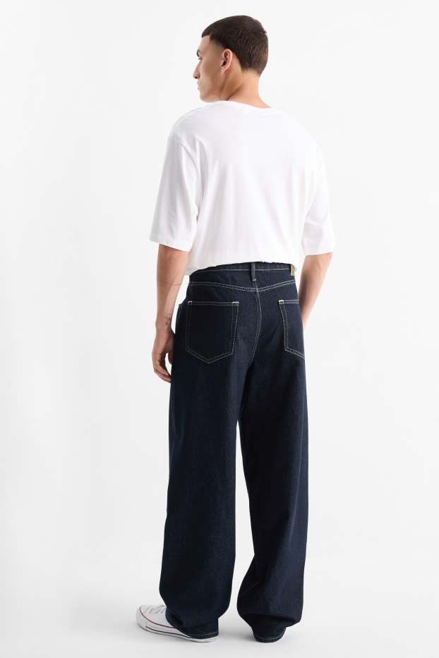 Heren - Baggy jeans - jeansdonkerblauw