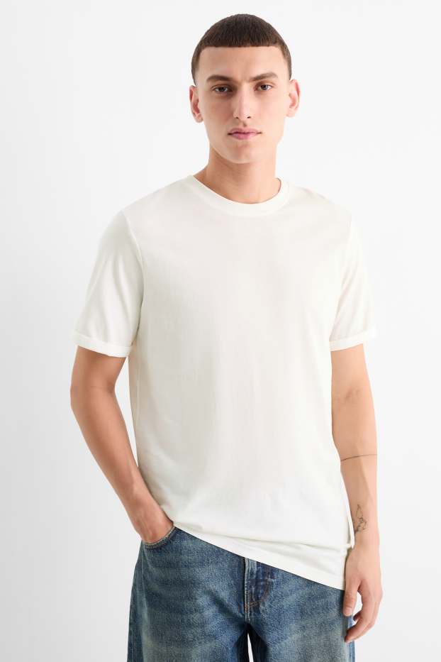 Herren - T-Shirt - Regular Fit - weiß