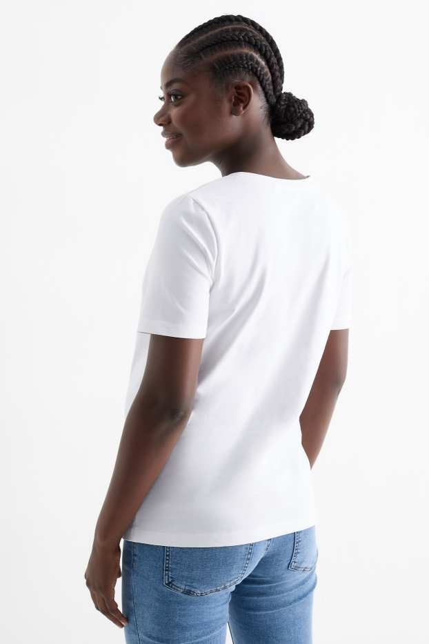 Femmes - Lot de 2 - T-shirts de grossesse - blanc