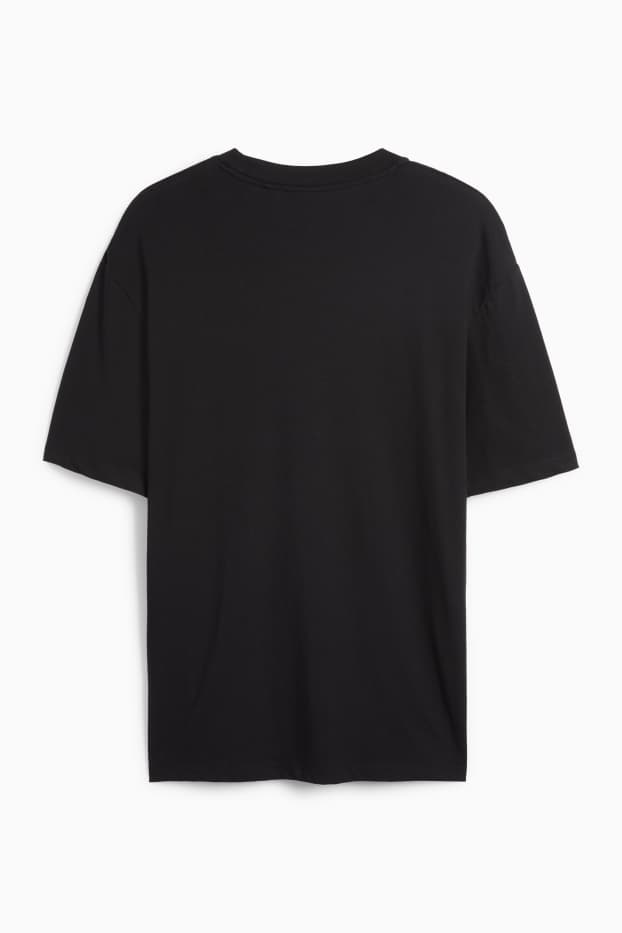 Hommes - T-shirt - relaxed fit - noir