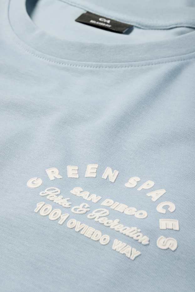 Hommes - T-shirt - relaxed fit - bleu clair