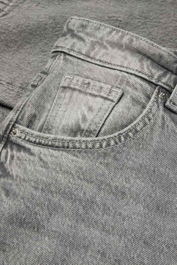 Mujer - Baggy jeans - mid waist - vaqueros - gris claro