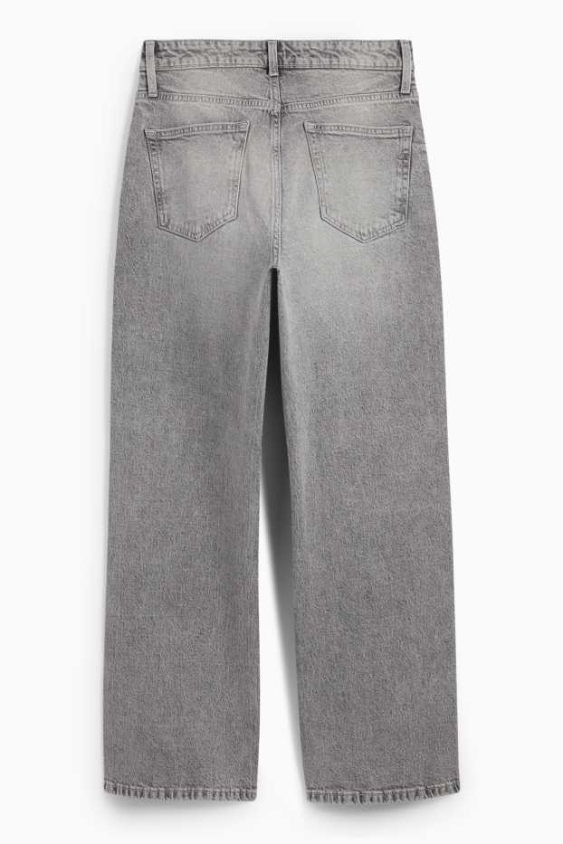 Mujer - Baggy jeans - mid waist - vaqueros - gris claro