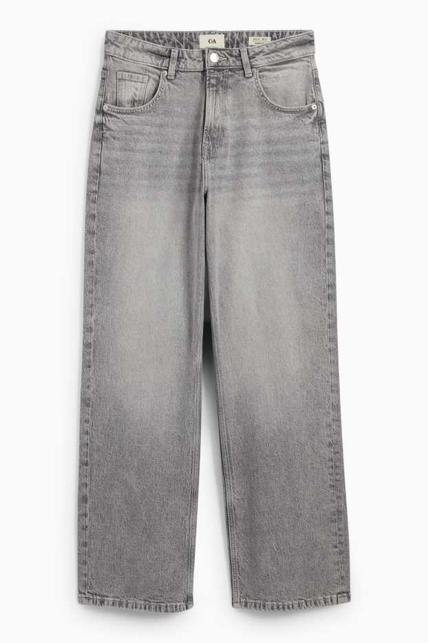 Mujer - Baggy jeans - mid waist - vaqueros - gris claro