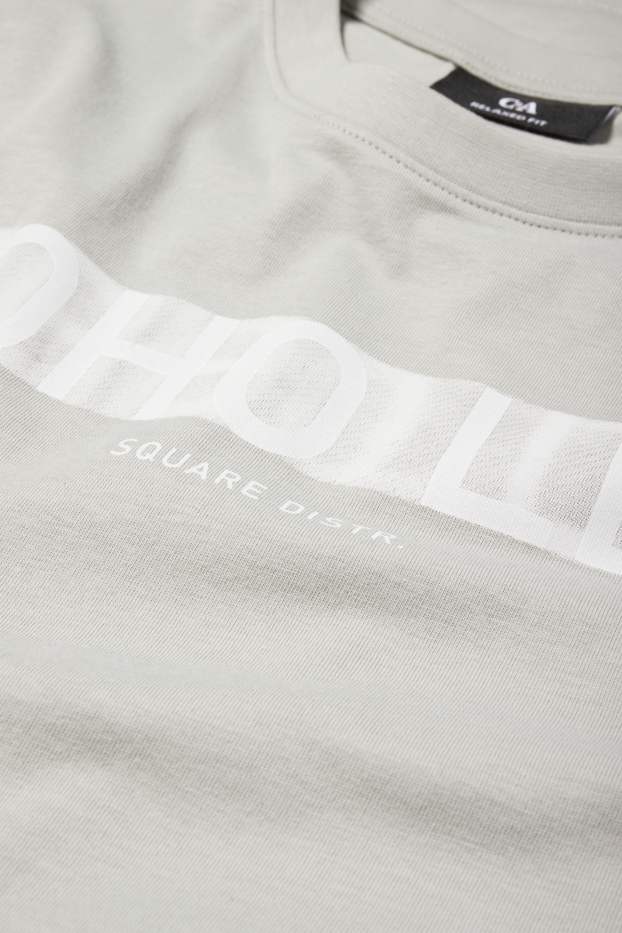 Uomo - T-shirt - relaxed fit - grigio chiaro