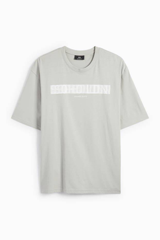 Uomo - T-shirt - relaxed fit - grigio chiaro