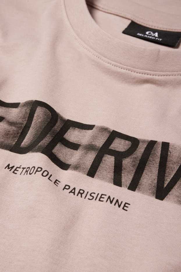 Men - T-shirt - relaxed fit - beige