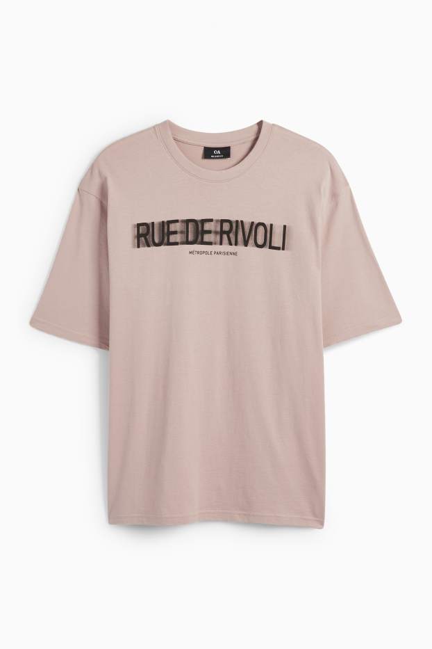 Men - T-shirt - relaxed fit - beige