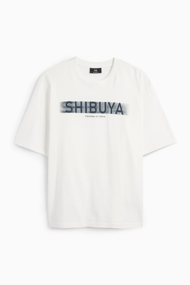 Uomo - T-shirt - relaxed fit - bianco