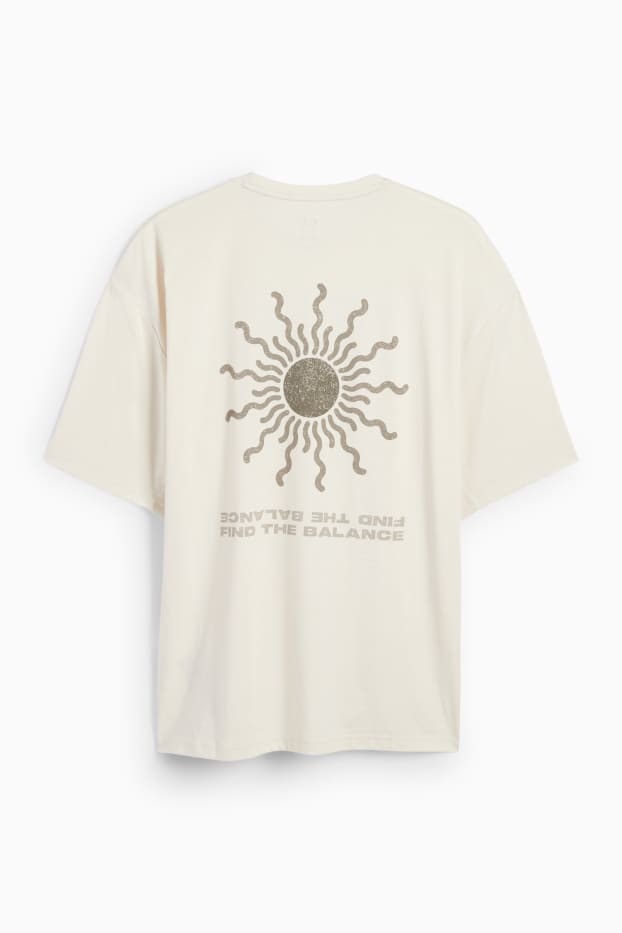 Hombre - Camiseta funcional - beige claro