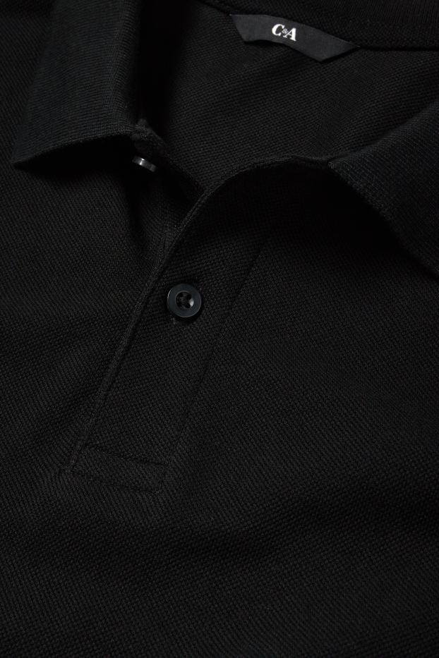Mężczyźni - Wielopak, 2 szt. - koszulka polo - regular fit - czarny